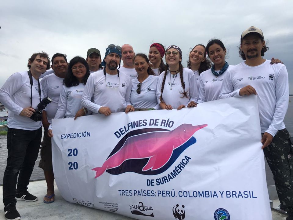 NOVA EXPEDIÇÃO DIMENSIONA POPULAÇÃO DE BOTOS NO RIO AMAZONAS