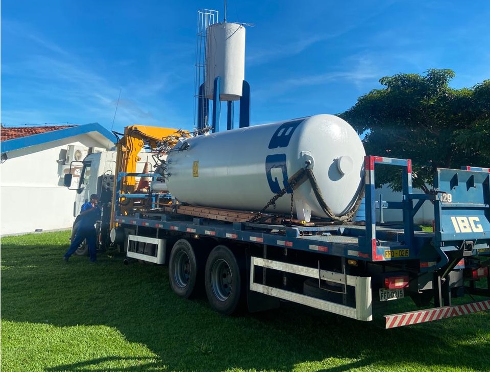 Hospital de Urgências de Trindade instala tanque de oxigênio para novos leitos de UTI