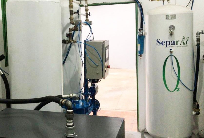 Usina de oxigênio do Hospital de São Luís de Montes Belos