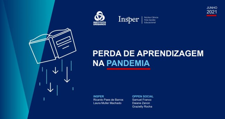 Insper e Instituto Unibanco lançam estudo nacional sobre perda de aprendizagem na pandemia