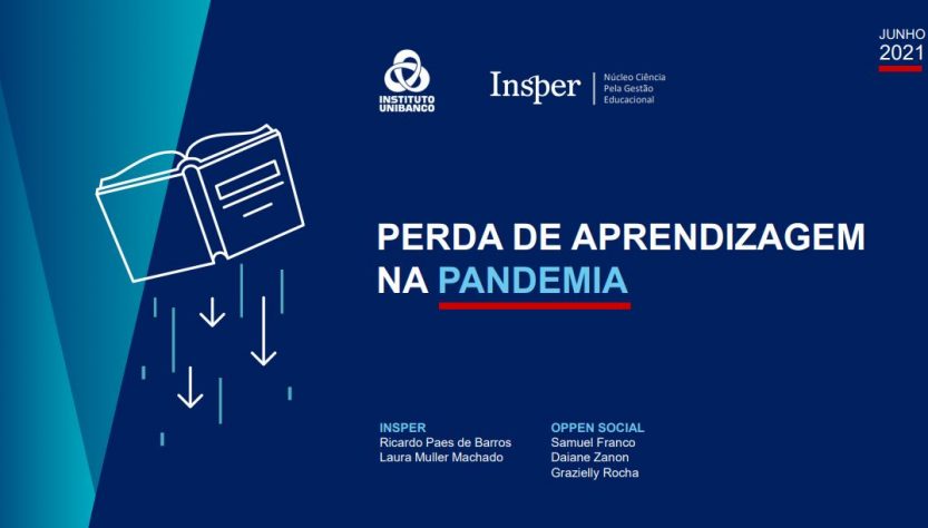 Insper e Instituto Unibanco lançam estudo nacional sobre perda de aprendizagem na pandemia