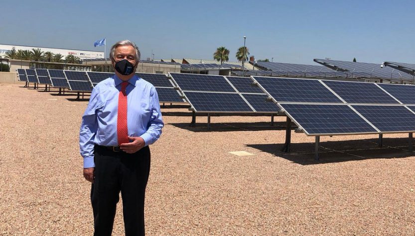 António Guterres durante uma visita ao Centro de Tecnologia da Informação e Comunicação da ONU em Valência, na Espanha/Foto: ONU