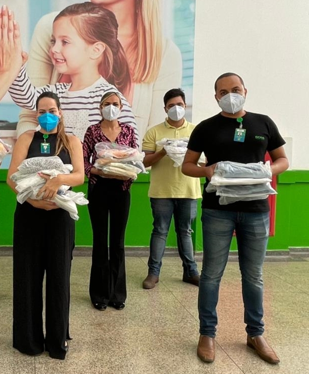 HEF oferece roupas e kit de higiene pessoal a pacientes admitidos