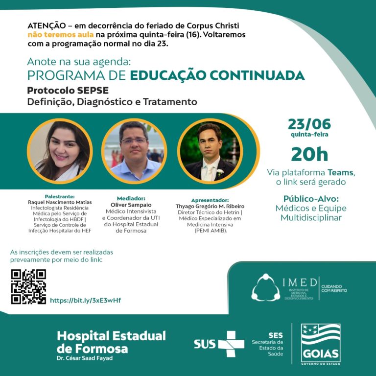 IMED realiza Webinar sobre Protocolo Sepse