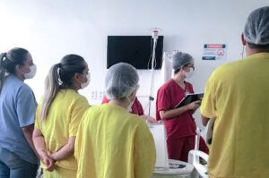 Visita da equipe multidisciplinar