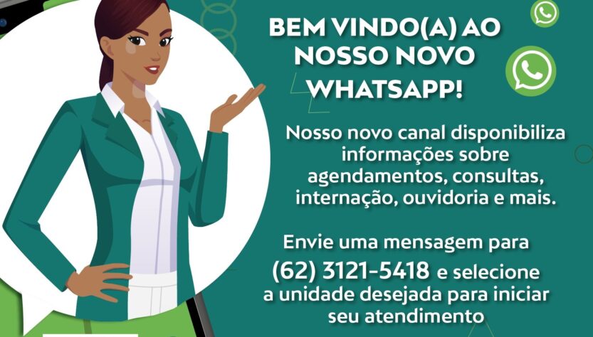 Ilutração com o contato do WhatsApp.