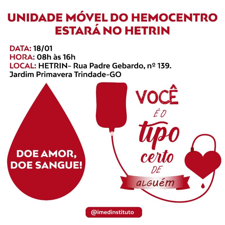 Hetrin recebe unidade móvel do Hemocentro e promove doação de sangue