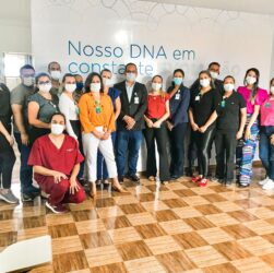 Consultores do Hospital Sírio-Libanês durante qualificação a profissionais do HEF