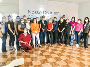 Consultores do Hospital Sírio-Libanês durante qualificação a profissionais do HEF 