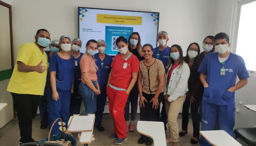 Foto do treinamento Experiência do Paciente realizado no HEF