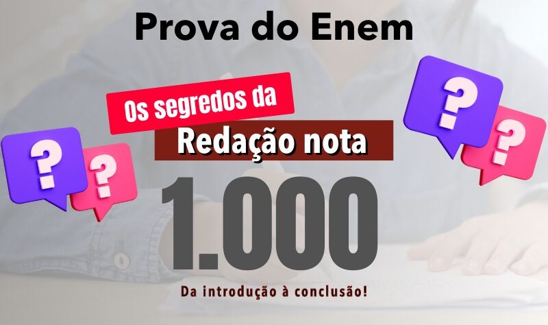 Prova de redação no ENEM é importante para resultado final