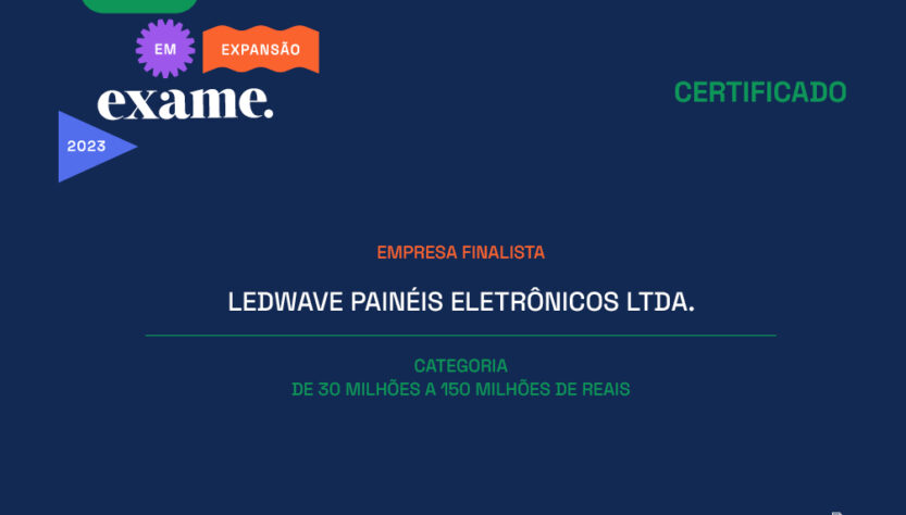 LedWave é reconhecida em premiação da Revista Exame