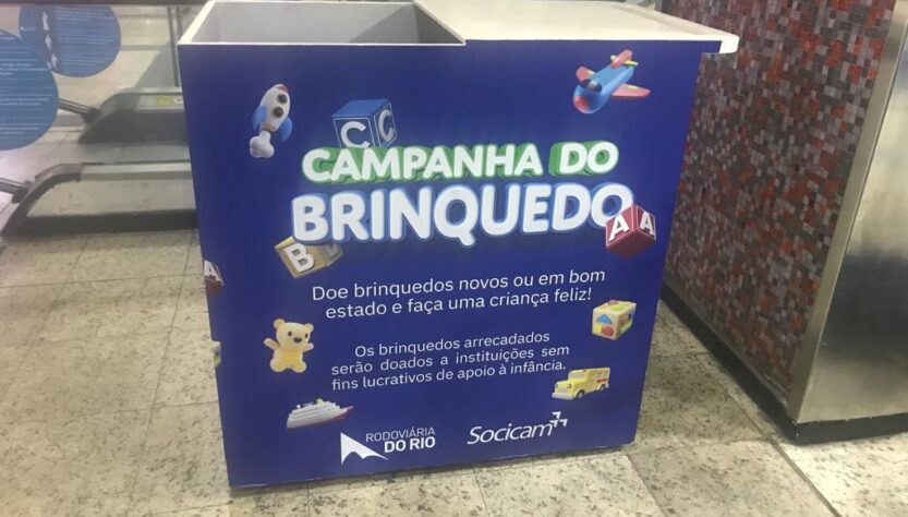 Rodoviária do Rio inicia arrecadação de brinquedos para crianças carentes