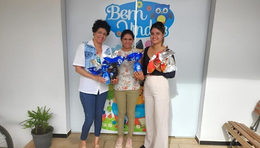 Equipe do Hospital Estadual do Centro-Norte Goiano (HCN) doam ovos de Páscoa para a Insituição Acolhedora Casa de Maria Mãe e Mestre