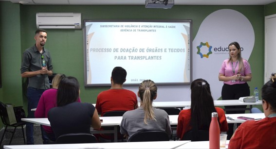 Secretaria de Estado de Goiás (SES-GO) palestra sobre doação de órgãos no Hospital Estadual do Centro-Norte Goiano (HCN), unidade gerida pelo Instituto de Medicina, Estudos e Desenvolvimento (IMED)