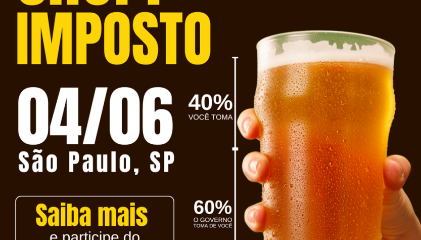 Maior Chopp Sem Imposto de São Paulo será nos próximos dias