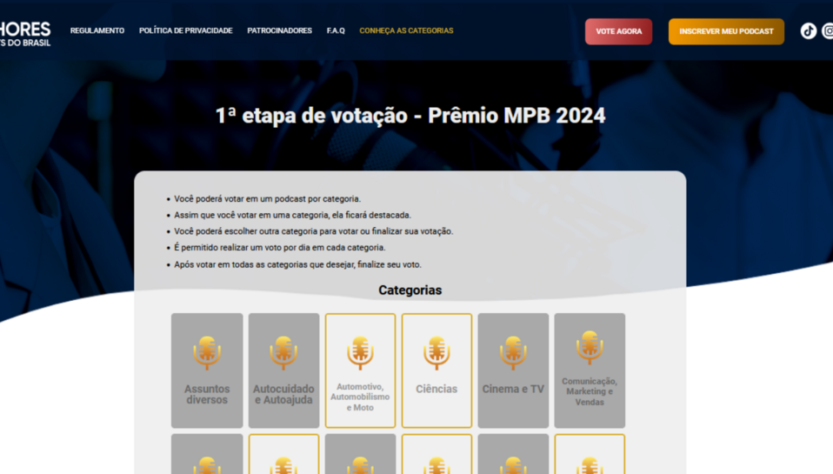 Votações para o Prêmio MPB 2024 estão abertas