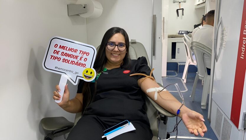 Hemocentro de Goiás coleta 71 bolsas de sangue e três cadastros de medula óssea em parceria com o Hospital Estadual de Trindade (Hetrin), unidade gerida pelo Instituto de Medicina, Estudos e Desenvolvimento (IMED)