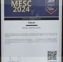 Yakult está entre as melhores no Prêmio MESC 2024