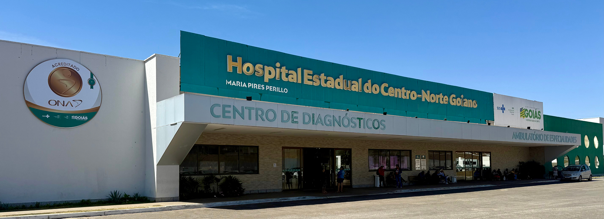 Hospital Estadual do Centro-Norte Goiano (HCN), destacando sua importância e atendimento humanizado à população goiana.