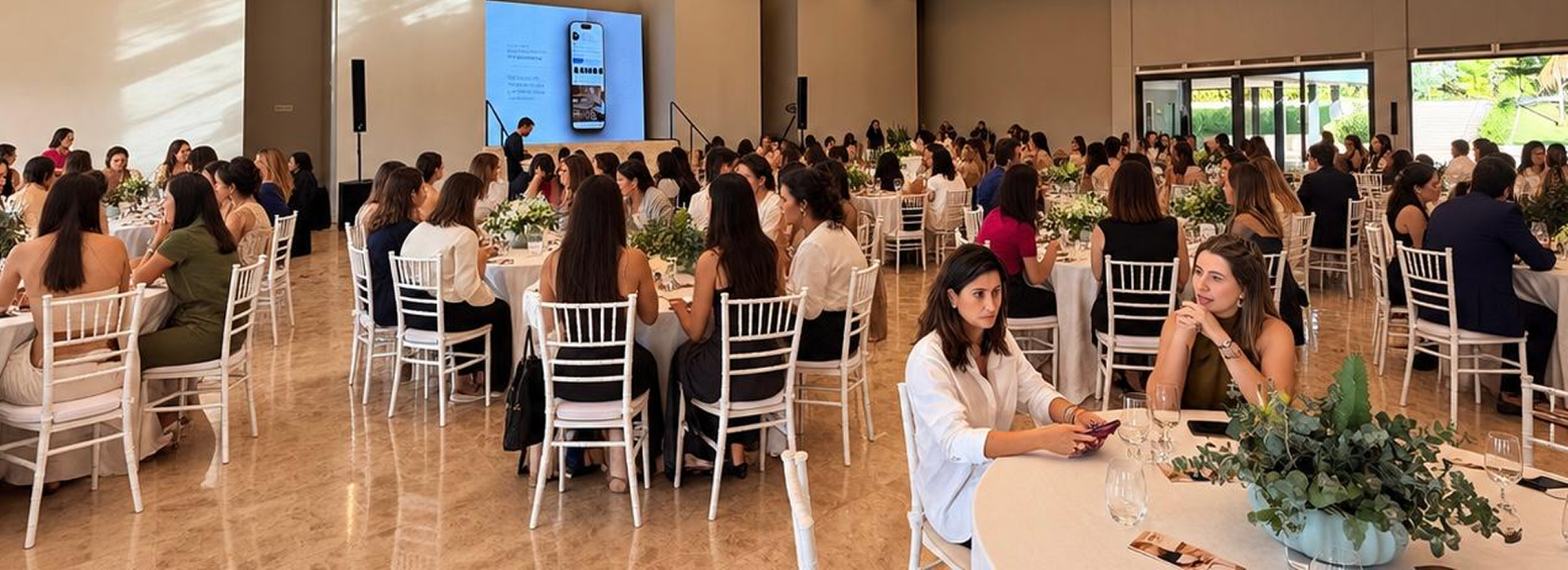 Mais de 100 profissionais no Insight 2027 da Greenplac, em Goiânia, GO: arquitetos e designers, com Andrea Bisker falando do futuro do morar e Larissa Salgado pintando ao vivo no Espaço Green Palace.